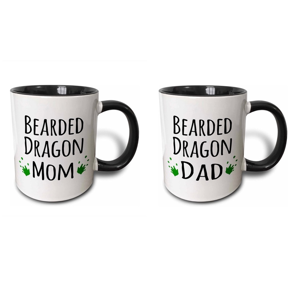 Bearded Dragon Mom and Dad Mugs